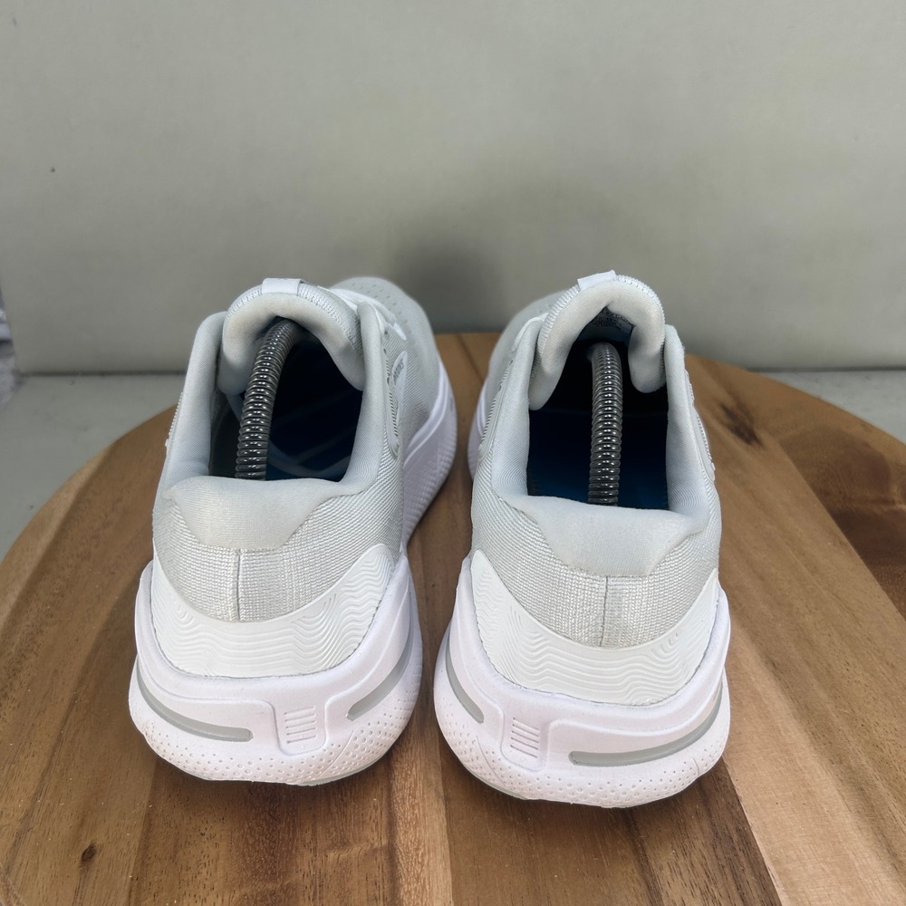 Brooks Ghost Max Womens Running Shoes White Grey 1203951D124 Wide D Size 10 - Picture 4 of 8